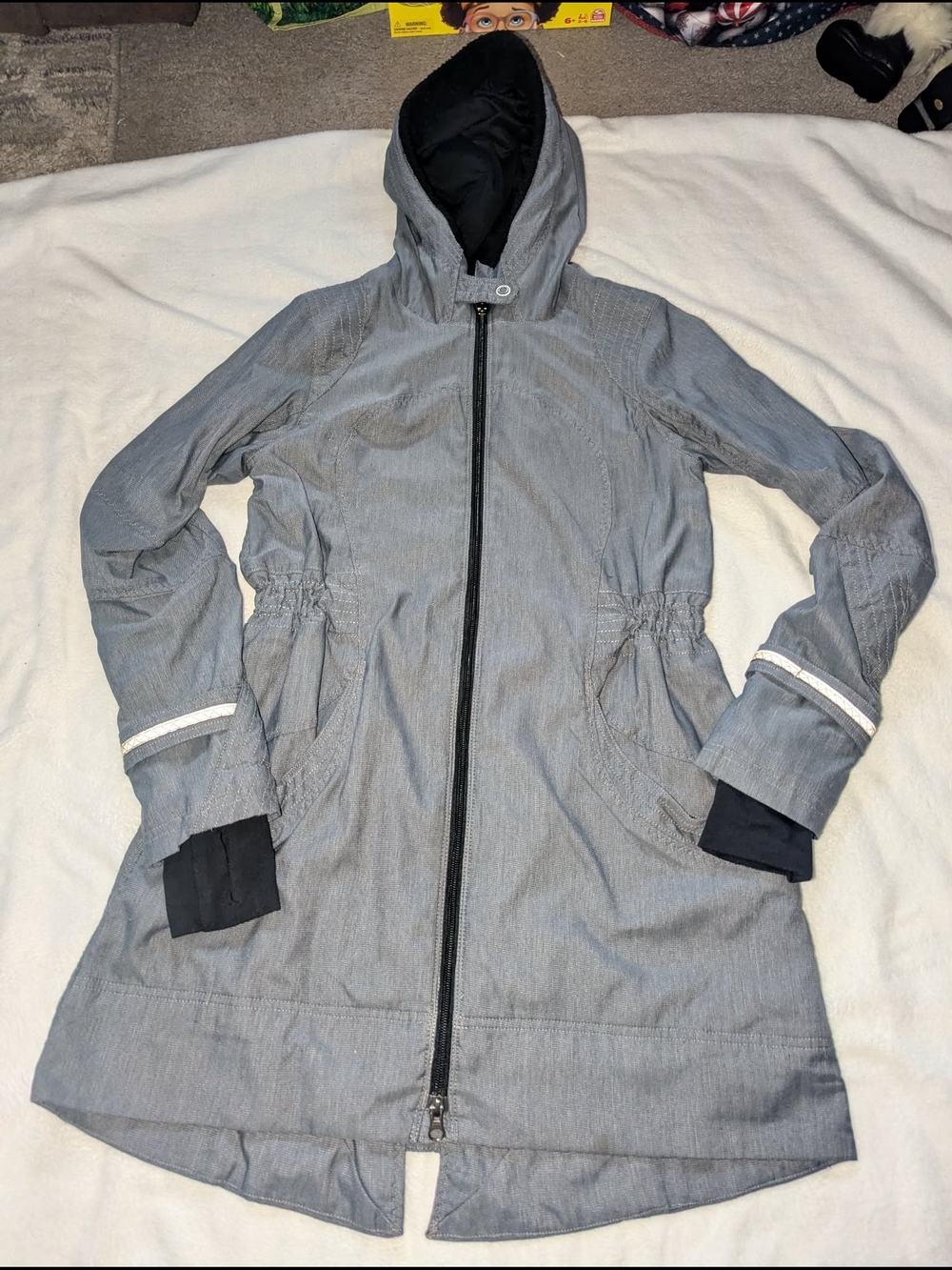 lululemon athletica Hooded Trench Coat - Gray